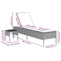 Miniatyrbillede 11 af 11: vidaXL loungesofa med bord og hynde polyrattan beige