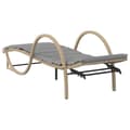 Miniatyrbillede 6 af 10: vidaXL liggestole 2 stk. med hynder polyrattan beige