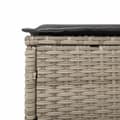 Miniatyrbillede 8 af 11: vidaXL liggestole 2 stk. med hynder polyrattan lysegrå