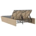 Miniatyrbillede 5 af 11: vidaXL solseng med hynder polyrattan beige
