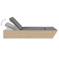 Miniatyrbillede 7 af 11: vidaXL solseng med hynder polyrattan beige