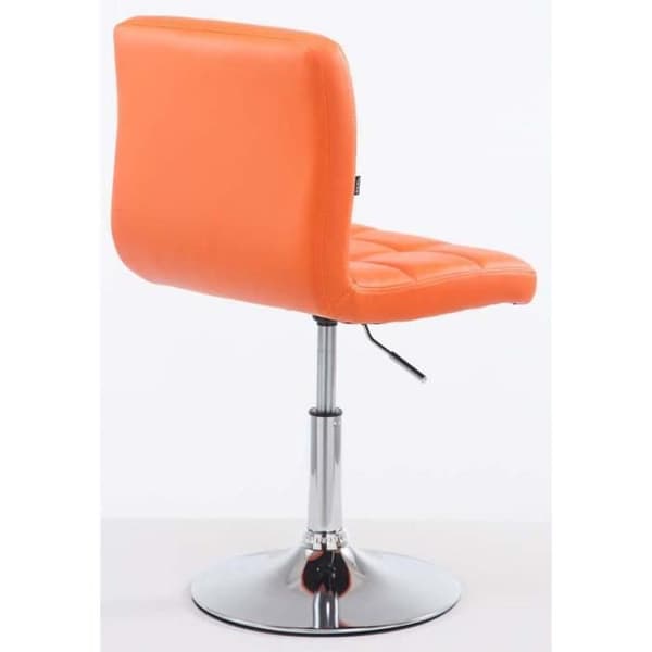 Set med 2 Palma V2 fåtöljer i läderimitation, Orange