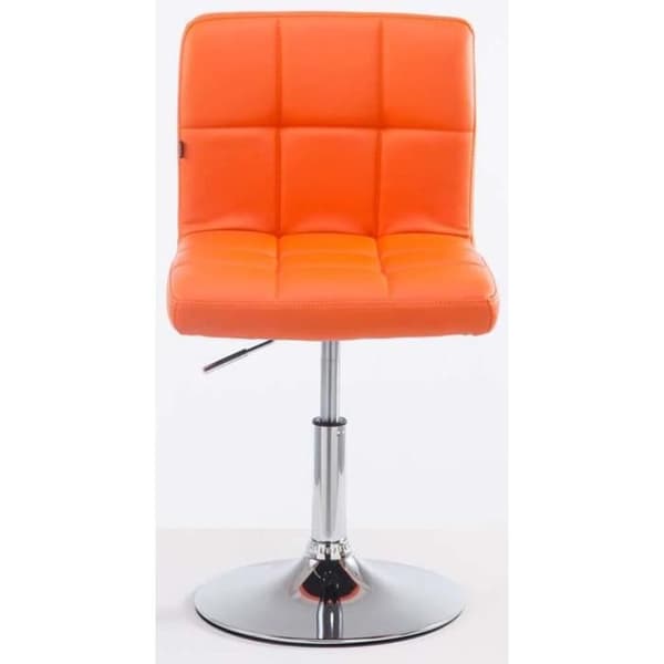 Set med 2 Palma V2 fåtöljer i läderimitation, Orange