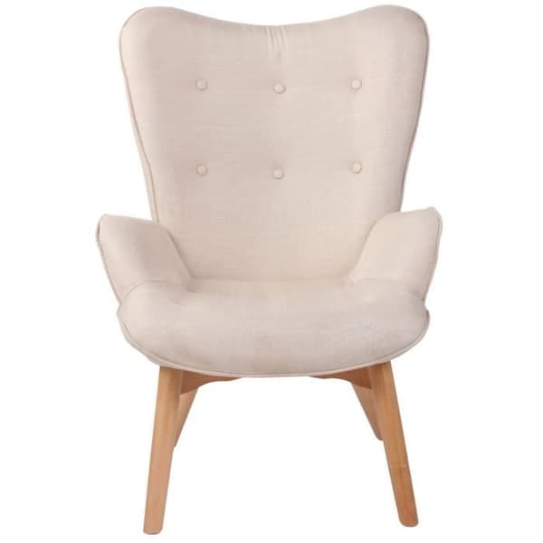 Lounge Fåtölj - CLP - Durham Fabric Lounge Chair - Beige - Design - Inredning
