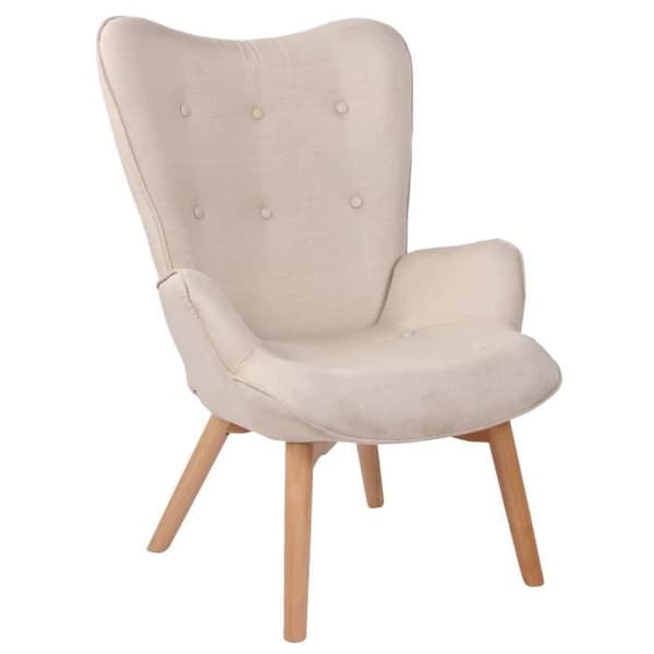 Lounge Fåtölj - CLP - Durham Fabric Lounge Chair - Beige - Design - Inredning