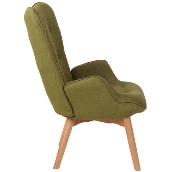 Durham Fabric Lounge Chair, grön