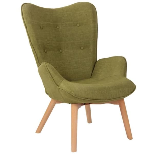 Durham Fabric Lounge Chair, grön