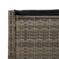 Miniatyrbillede 7 af 9: vidaXL loungesofa med hynder polyrattan grå