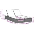 Miniatyrbillede 8 af 9: vidaXL loungesofa med hynder polyrattan grå