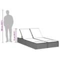 Miniatyrbillede 9 af 9: vidaXL loungesofa med hynder polyrattan grå
