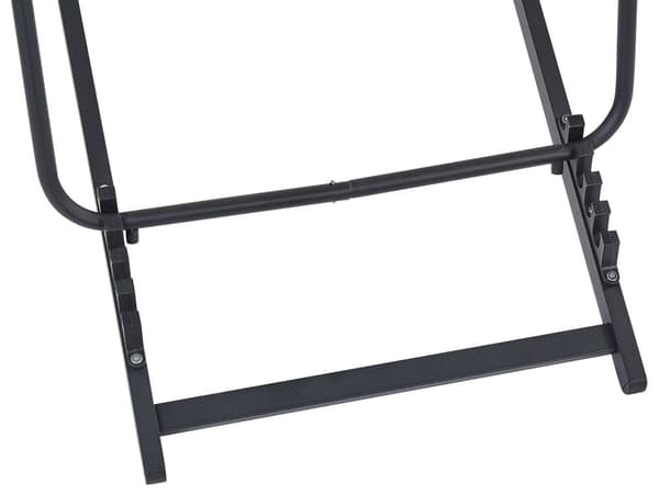 Solstol Creme och Svart med Ram Aluminium Justerbar Trädgård Strand