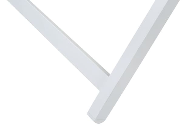 Strandstol Grå Hvid Aluminium 130 cm Liggestol til Haven Udendørs Solstol Foldbar Sammenklappelig Camping Design Tilbehør
