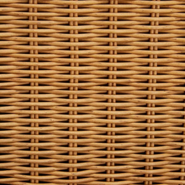 Polyrattan havestol Treviso, træramme og polstring - natur