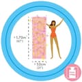 Miniatyrbild 3 av 3: INTEX Economat Glitter uppblåsbar madrass - Glittrig rosa - 58720EU - Integrerad kudde