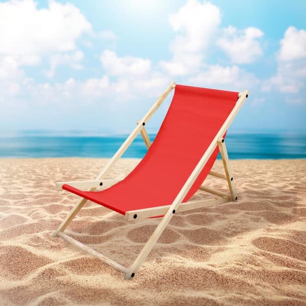 Set med 5 hopfällbara solstolar rött trä justerbart ryggstöd upp till 120 kg solstol trädgård solstol strand solstol