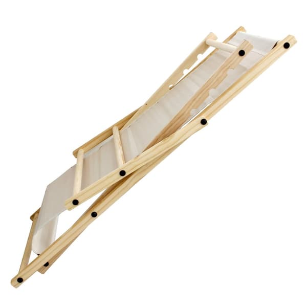 Set med 5 hopfällbara solstolar beige trä justerbart ryggstöd upp till 120 kg solstol trädgård solstol strand solstol
