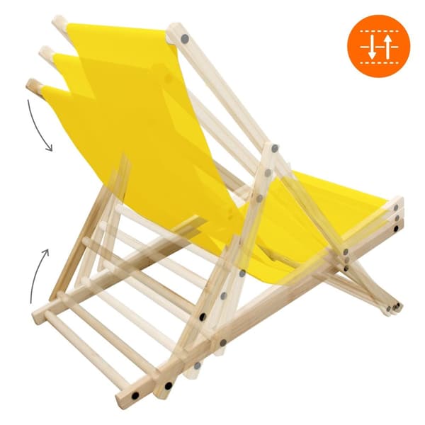 Set med 4 hopfällbara solstolar svart trä justerbart ryggstöd upp till 120 kg solstol trädgård solstol strand solstol