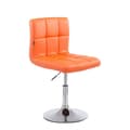 Miniatyrbild 1 av 4: Loungefåtölj - CLP - Palma V2 fåtölj - Imiterat läder - Orange - Höjdjusterbar och vridbar
