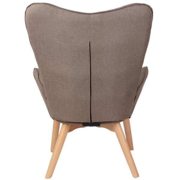 Lounge Fåtölj - CLP - Durham Fabric Lounge Chair - Design - Bekväm - Brun