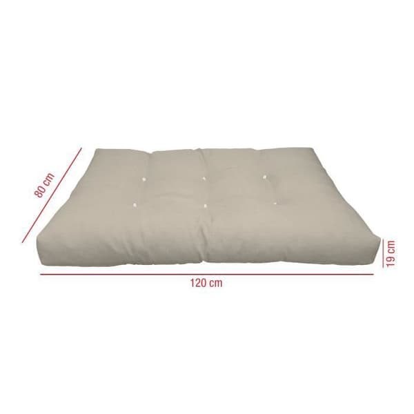 Rebecca Mobili beige trädgårdsdyna 19 cm tjock i polyester för trädgårdsmöbler
