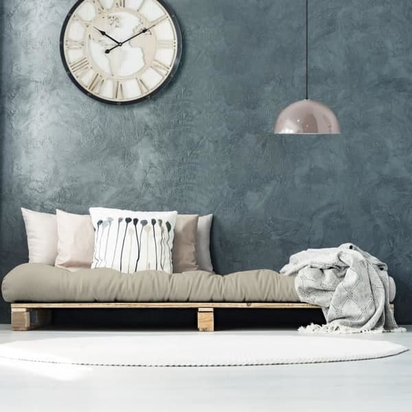 Rebecca Mobili beige trädgårdsdyna 19 cm tjock i polyester för trädgårdsmöbler