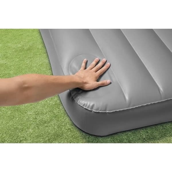 Luftmadrass - Intex - Airbed Fibe Single - Grå - Inomhus - 1 Styck