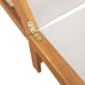 Miniatyrbild 8 av 10: Solsäng 2 st med bord grå massivt akaciaträ och textilene