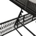 Miniatyrbild 9 av 10: Solsängar 2 st med bord svart konstrotting