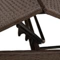 Miniatyrbillede 8 af 10: liggestole 2 stk. med bord polyrattan brun