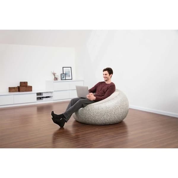BESTWAY Rund uppblåsbar stol 122 x 66 cm, 3 olika färger