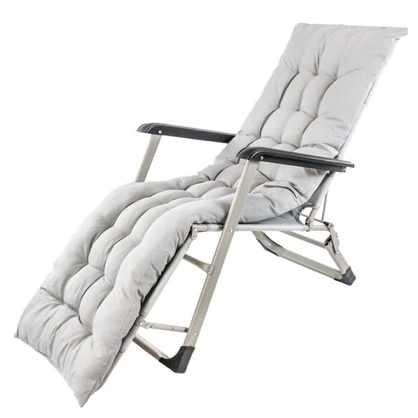 Solstol have - grå - 176x60x30 cm - vejrresistent