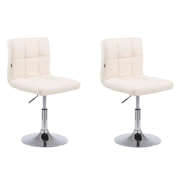 Set med 2 Palma V2 fåtöljer i läderimitation - CLP - Lounge Fåtölj - Beige - Contemporary