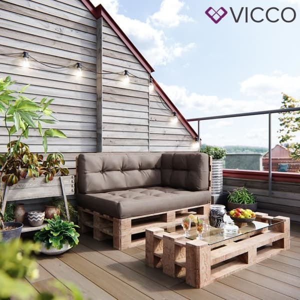 Vicco stone snöflinga sittdyna
