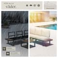 Miniatyrbild 7 av 11: Loungeset/Loungegrupp Eliar, 4-delar, med aluminiumram - svart