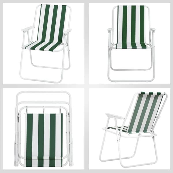Rootz Campingstolesæt - Sammenklappelig lejrstol - Letvægts strandstol - Kompakt picnicstol - Oxford stof - 58cm x 53cm x 76cm