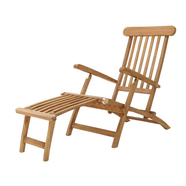 AXI Costa Teak Garden Solstol | Solstolar / Utomhus solstol justerbar til 4 positioner | Havssolstol / Trädgårdssolstol