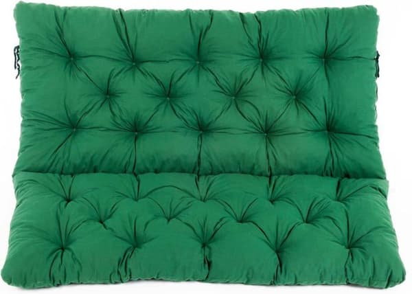 Ambientehome - 90360 - Ambient home Kudde för HANKO Trädgårdsbänk Grön 120 x 95 x 8 cm