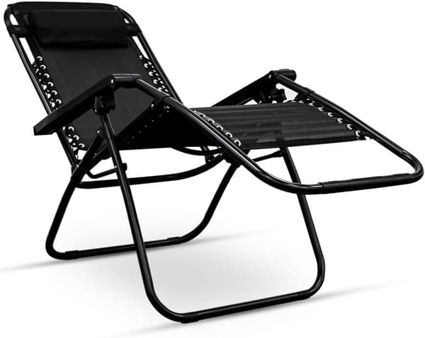 Viking Choice Premium Justerbar Solstol med UV-markise - Holdbar, Foldbar, Vandtæt