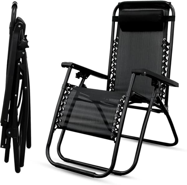 Viking Choice Premium Justerbar Solstol med UV-markise - Holdbar, Foldbar, Vandtæt