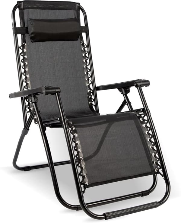 Viking Choice Premium Justerbar Solstol med UV-markise - Holdbar, Foldbar, Vandtæt