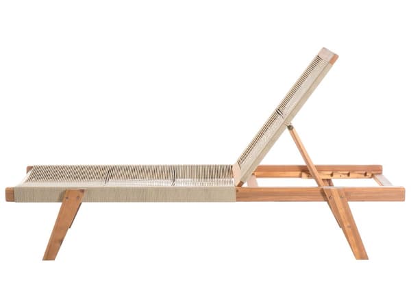 Solseng i Beige Akasietre Liggende Tau Utendørs Uteplass Moderne Design