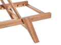 Miniatyrbild 8 av 9: Solstol Grön Akaciaträ Lutande Rep Utomhus Patio Solsäng