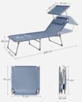 Miniatyrbild 7 av 7: Lounger - 71 x 200 x 38 cm - blå