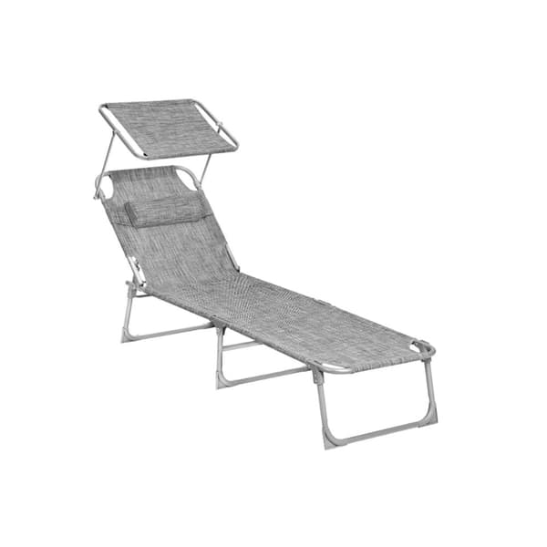 Lounger - med solbeskyttelse og nakkestøtte