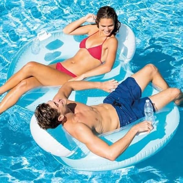Uppblåsbar madrass - INTEX - Standard - Flerfärgad - 32,5 x 55,5 x 32 cm