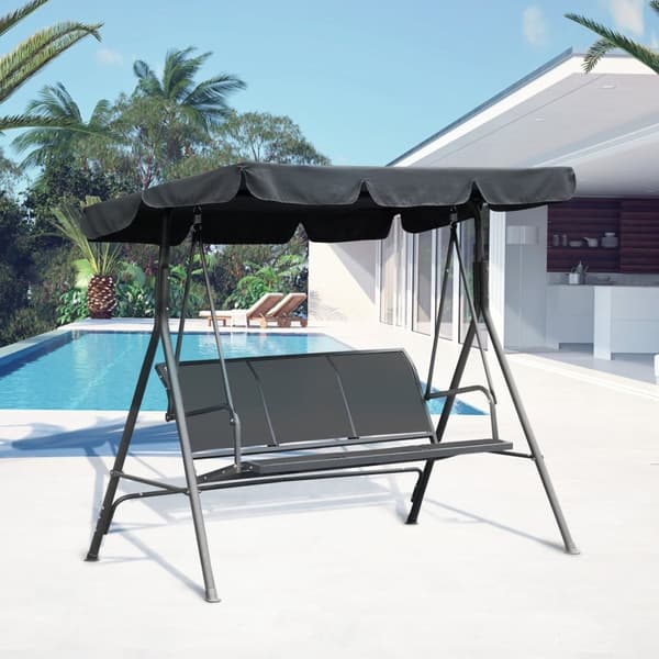 Rootz Garden Lounger 3 personer - utomhus soffa - avslappning soffa - ergonomisk komfort - 171 cm x 108 cm x 154 cm