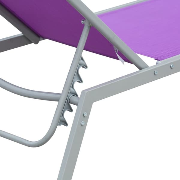 Rootz Sun Lounger -kannen tuoli - Nykyaikainen suunnittelu - Monitasoinen selkänoja - Metallikehys - 170 x 58 x 97 cm