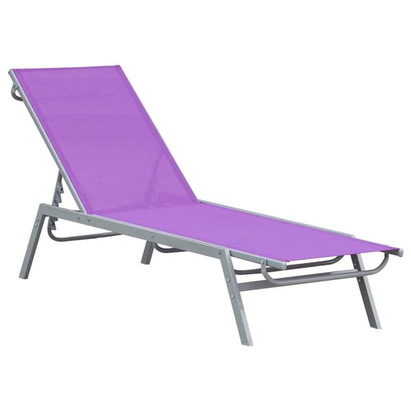 Rootz Sun Lounger -kannen tuoli - Nykyaikainen suunnittelu - Monitasoinen selkänoja - Metallikehys - 170 x 58 x 97 cm