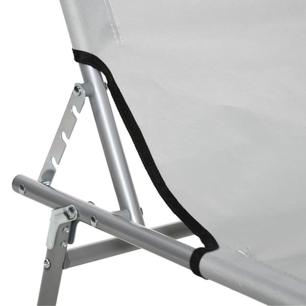 Rootz Sun Lounger - Garden Lounger - Wellness Lounger - Foldbar - Solbeskyttelse - 187 cm x 58 cm x 36 cm - Holdbart Oxford -stof