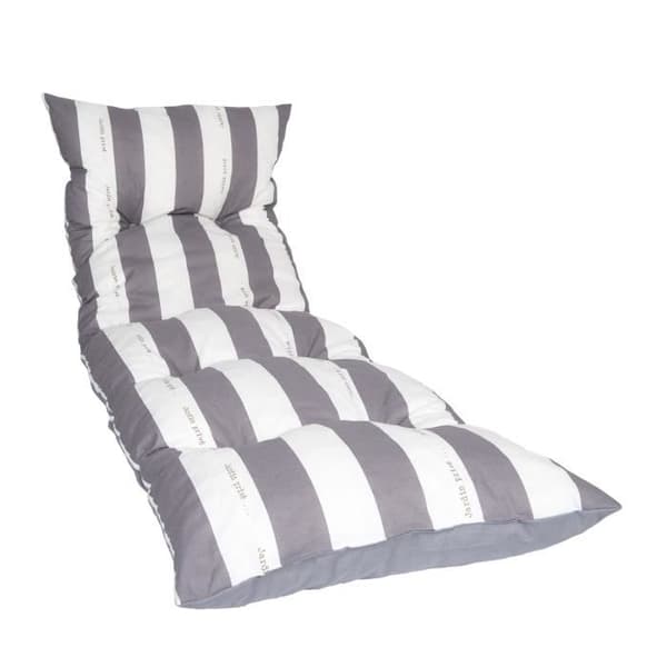 JARDIN PRIVE Solstol CANCALE flakes 188x56x12 cm grå